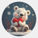 Search for white bear stickers Red