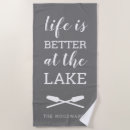 Search for lake beach towels Life is better