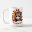 Search for thanksgiving pumpkin mugs Cat