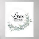Search for love never fails posters Scripture