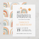 Search for mr onederful invitations Boy