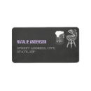 Search for barbecue return address labels Chalkboard