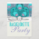 Search for peacock colours invitations Aqua