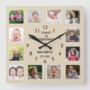 Search for family name clocks Photo collage