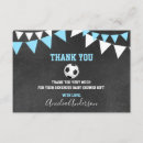Search for soccer thank you cards Blue