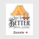 Search for camping cartoon stickers Kawaii