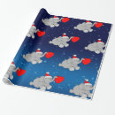 Search for elephant christmas wrapping paper Blue
