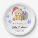 Search for winter baby shower plates Bear