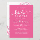 Search for magenta bridal shower invitations Simple