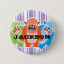 Search for cartoon monsters badges Fun