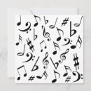 Search for black and white music invitations Band
