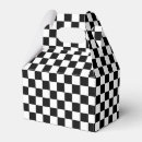 Search for black and white checkered pattern favour boxes Chequered