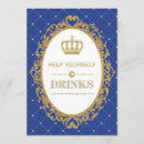 Search for royal prince baby shower invitations Royal blue and gold