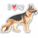 Search for i love german stickers German shepherd dog