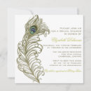 Search for peacock bridal shower invitations Vintage