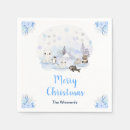 Search for winter wonderland napkins Watercolor