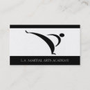 Search for karate business cards Academy