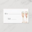 Search for bubbles place cards Champagne