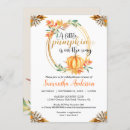 Search for november baby shower invitations A little pumpkin