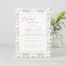 Search for pink and green bridal shower invitations Simple