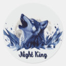 Search for howling wolf at moon stickers Night