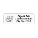 Search for wiener dog return address labels Cute