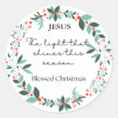 Search for christian christmas stickers Wreath