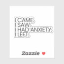 Search for anxiety stickers Funny