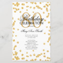 Search for birthday party programmes Gold