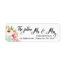 Search for spring flowers return address labels Botanical