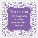 Search for 40th birthday celebration stickers Elegant