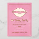 Search for lips 5x7 invitations Kiss