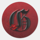 Search for monogram g stickers Red