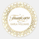 Search for gold thankyou stickers White