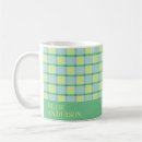 Search for blue and lime green mugs For her