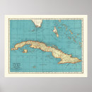 Search for vintage map of cuba posters Haiti