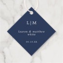Search for navy blue wedding favour tags Classic
