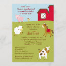 Search for barnyard farm baby shower invitations Neutral