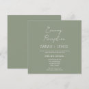 Search for sage square wedding invitations Script