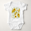 Search for sunflower baby clothes Watercolor