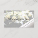 Search for funeral home business cards Undertaker