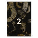 Search for animal table cards Black