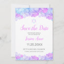 Search for bat mitzvah save the dates Blue