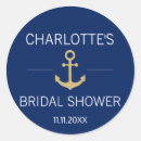 Search for anchor bridal shower stickers Navy