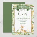 Search for baby deer birthday invitations Green