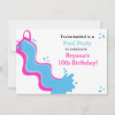 Search for waterslide party invitations Pool