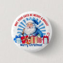 Search for vintage santa claus badges Merry christmas