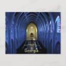 Search for trails horizontal postcards Blue