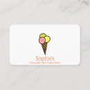 Search for ice cream business cards Baking