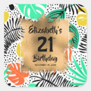 Search for tropical plants stickers Elegant
